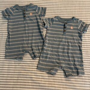 Twin Boy Set - Carter’s Shortie Romper